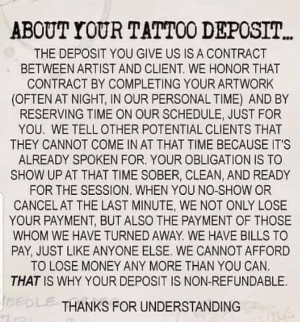 Why pay a deposit for an appointment?