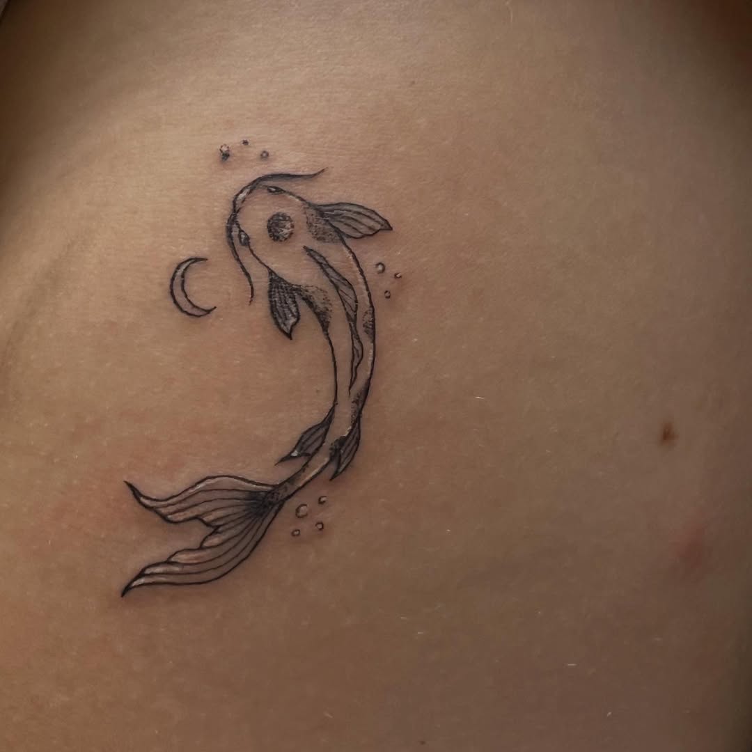 Tiny Koi energy.  Huge thanks to this client for being so kind and trusting. See you at the next session! ️