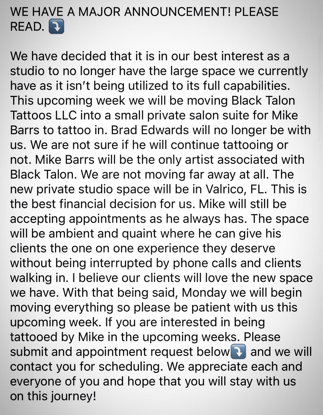 Link is in bio for an appointment.