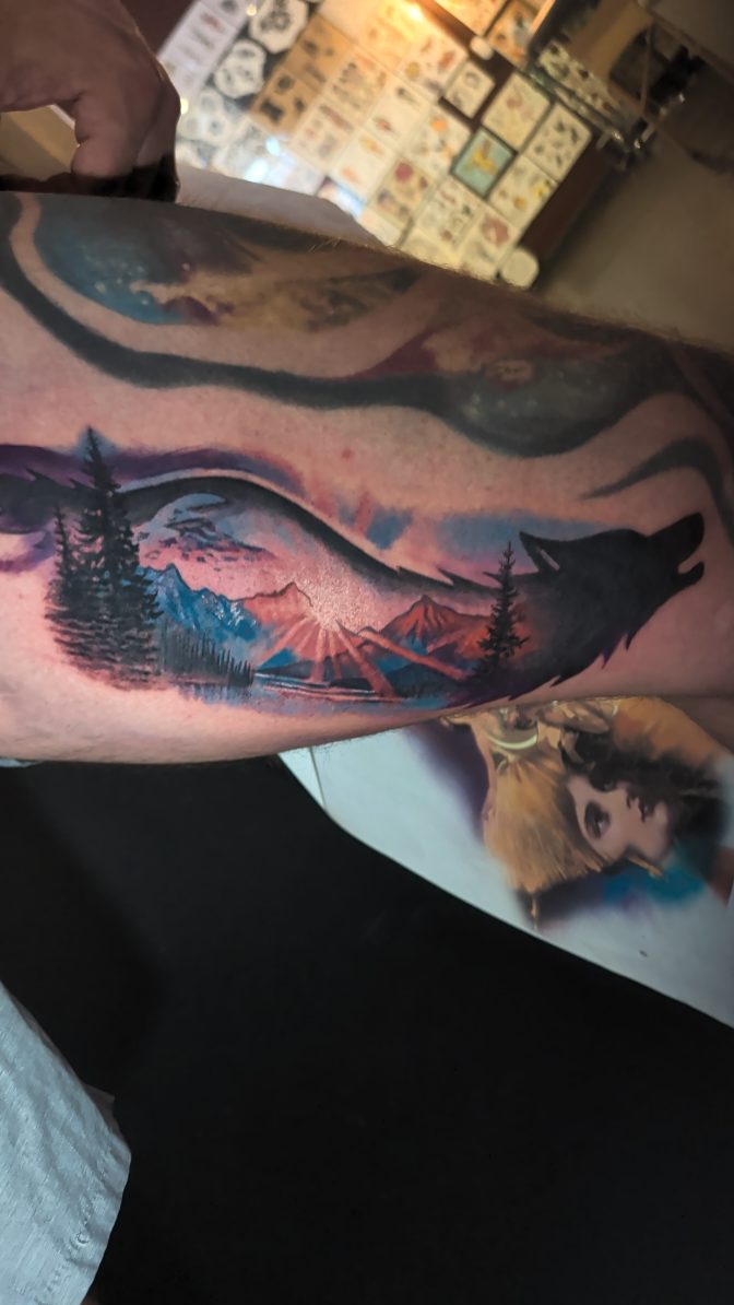 4.5 hours for Tyler inner thigh today.  Thanks man ! #dailygrind #tattoo #huntsvilletattoos #huntsvilletattoos #blacktidetattoocompany