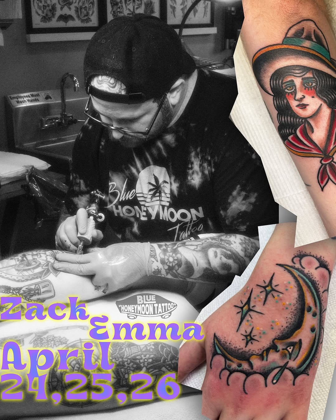 BHT has the distinct honor of welcoming our dear pal ZACK EMMA (@zackemmatattoo) back up to LI later this month for a weekend guest spot! Get in touch