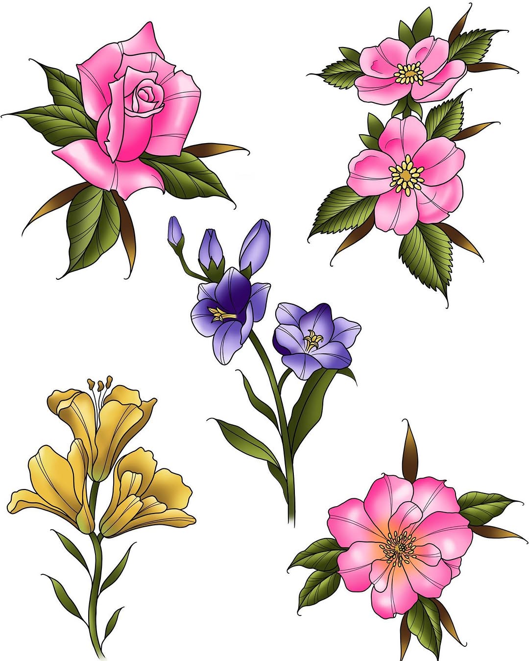 Flash drop  would love to do these flowers 
DM for a discounted rate 

#tattooapprentice #flowertattoo #tattooflash #hamiltontattoo