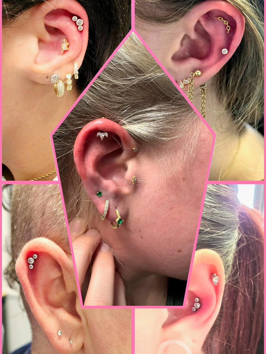 fresh piercings + happy clients = my love language 
Message me to book your next one ✨️