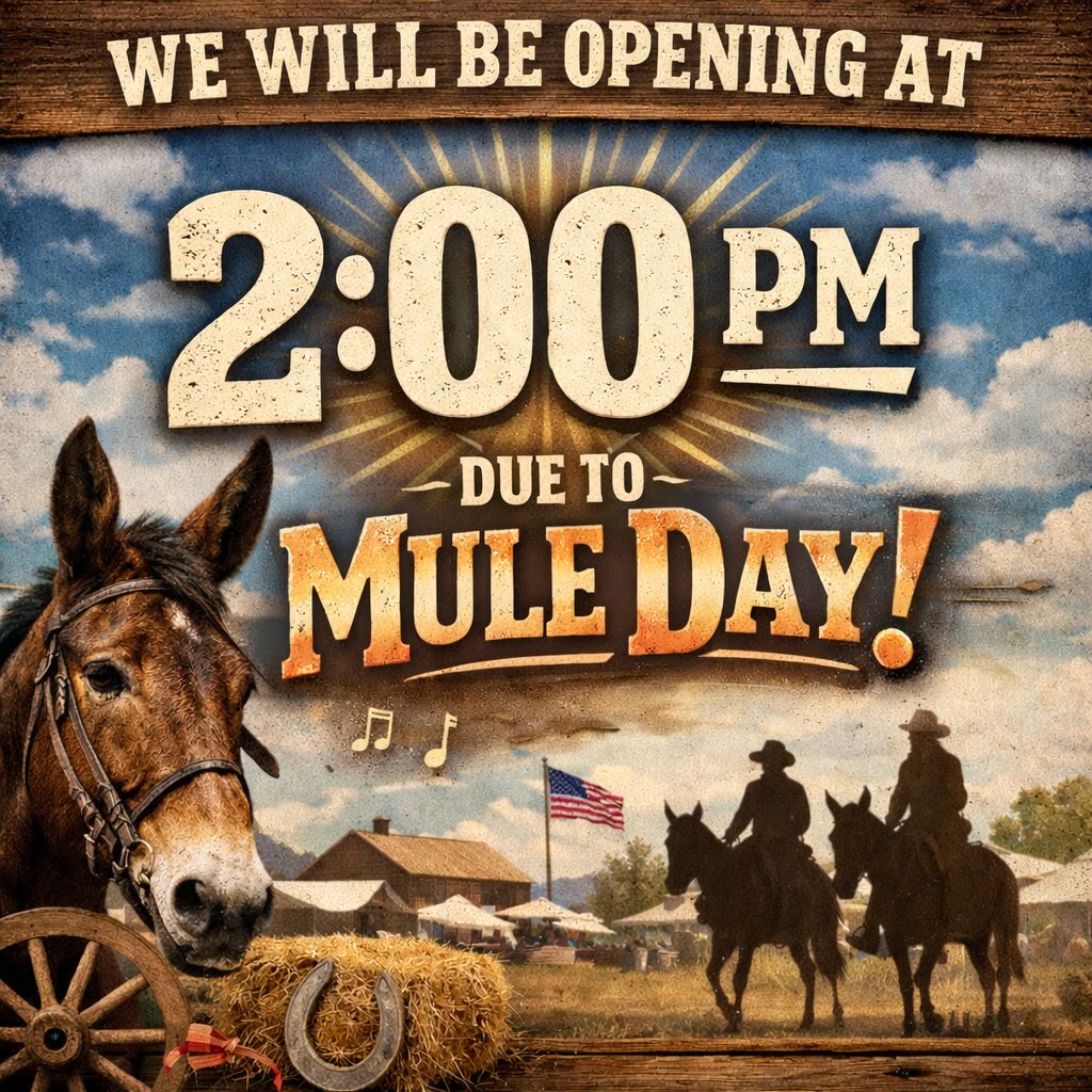 This coming Saturday April 11th we will not open until 2pm!!!! Because the road is closed in front of our shop  HAPPY MULE DAY !!! #tattoos #tattoosho