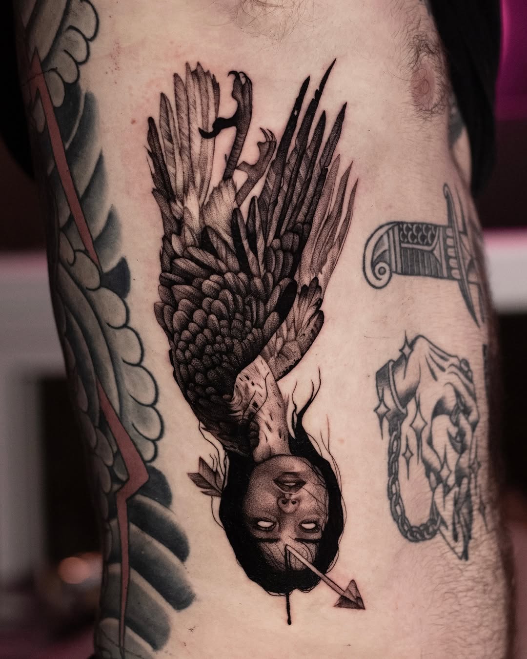 Harpy
For Mikey ✨

#harpytattoo #surrealismtattoo #toronto #blackwork