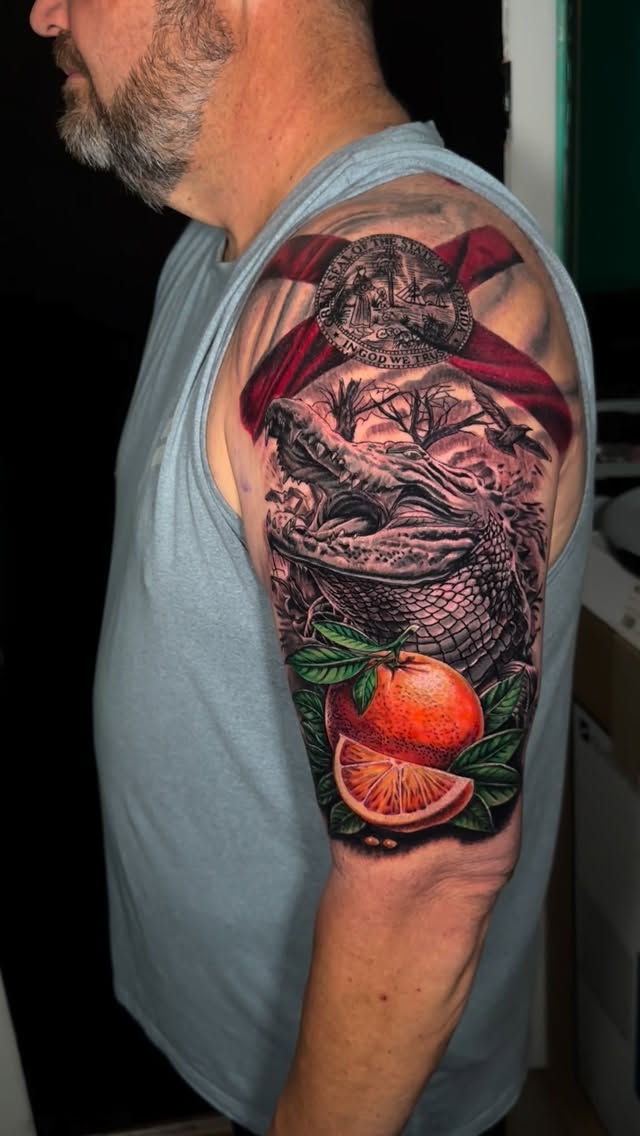 The grind never stops! 
Done using the best! 
@orangepeeltattoosupply 
@numbnectar 
@ghostlineapp 

#orlandotattooartist #floridatattoos #bryskink #ta