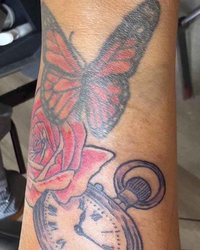 Stephen added to this butterfly and it was fun.