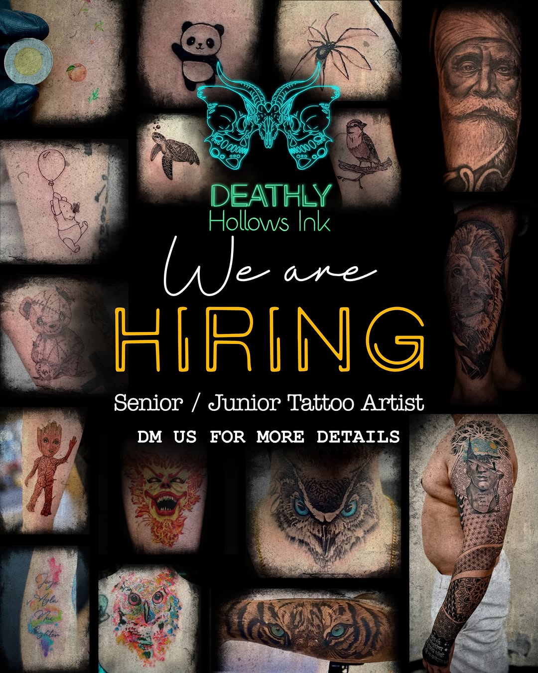 We’re hiring 
If your lines are clean, your hygiene is tighter and your work speaks louder than your ego - DM us your portfolio 

[ tattoo artist hiri