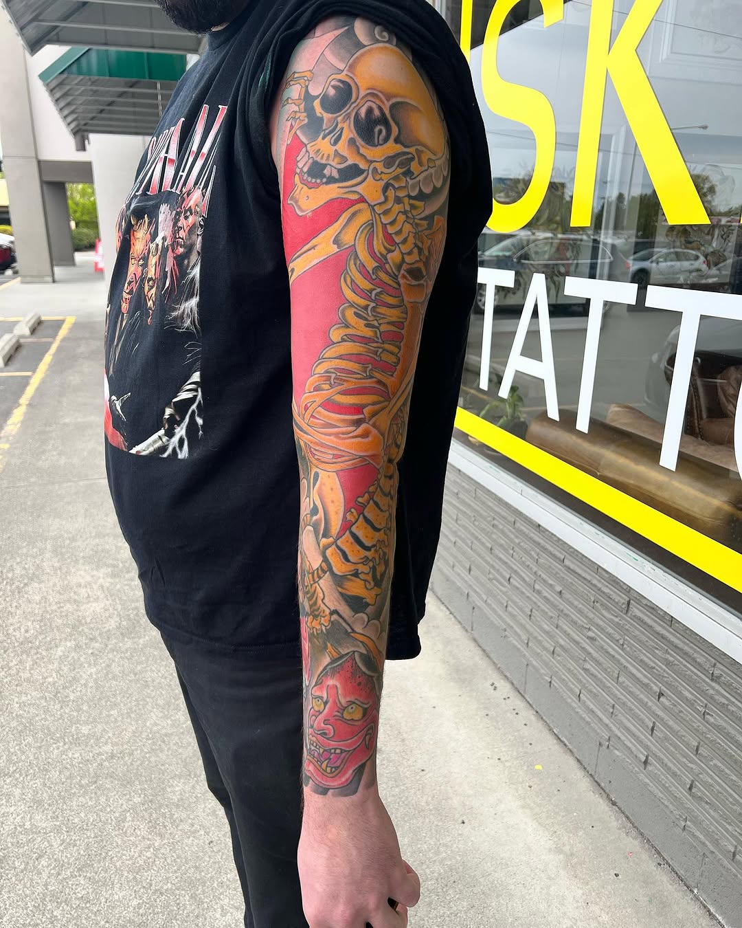 Finished this guy up today, thanks Domanic! #traditonaltattoo #tattoo #sleeve #japanese #colortattoo #spokanetattoos #spokane