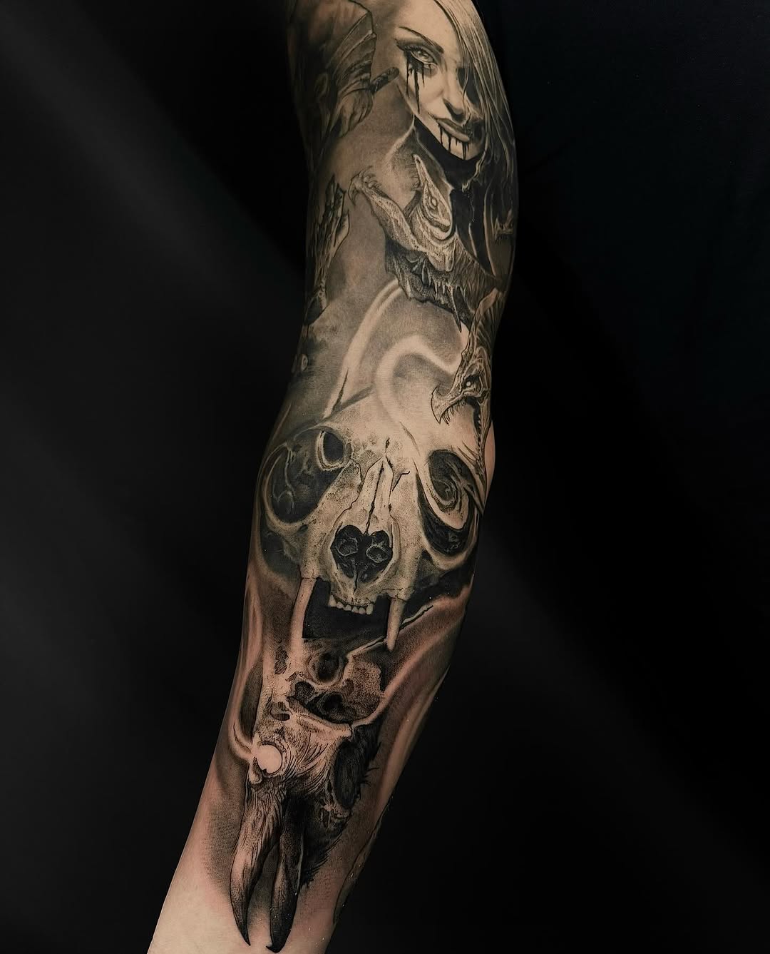 #blackwork #darkart #blackandgrey #artistsoninstagram #realismtattoo #realistictattoo #bayareaart #inked #fkirons #bishoprotary #inkmaster #tattooshop