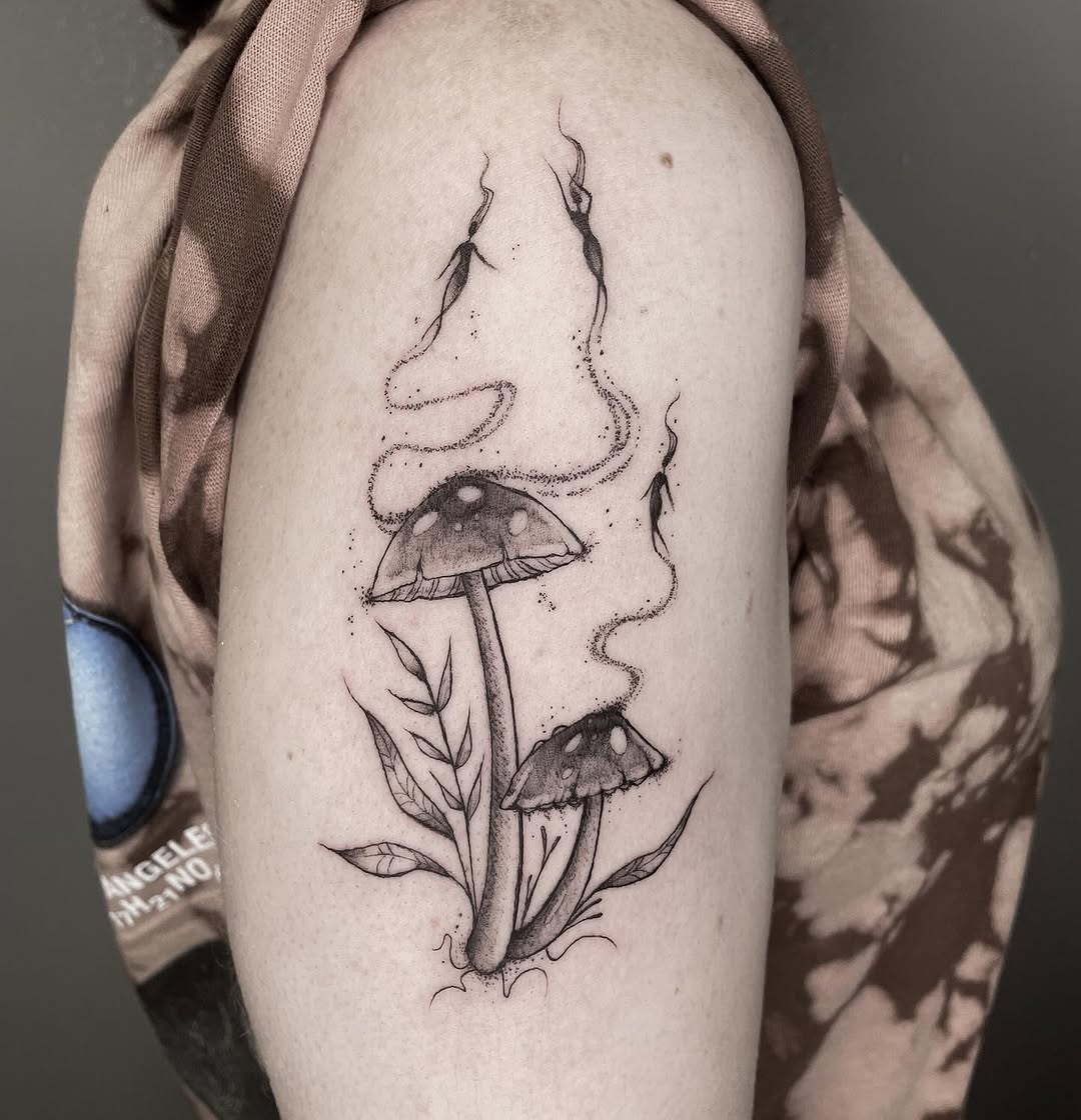 Spore Fae ✨ little spirits guiding towards authentic divine. Thank you so much for choosing my flash piece Emily 