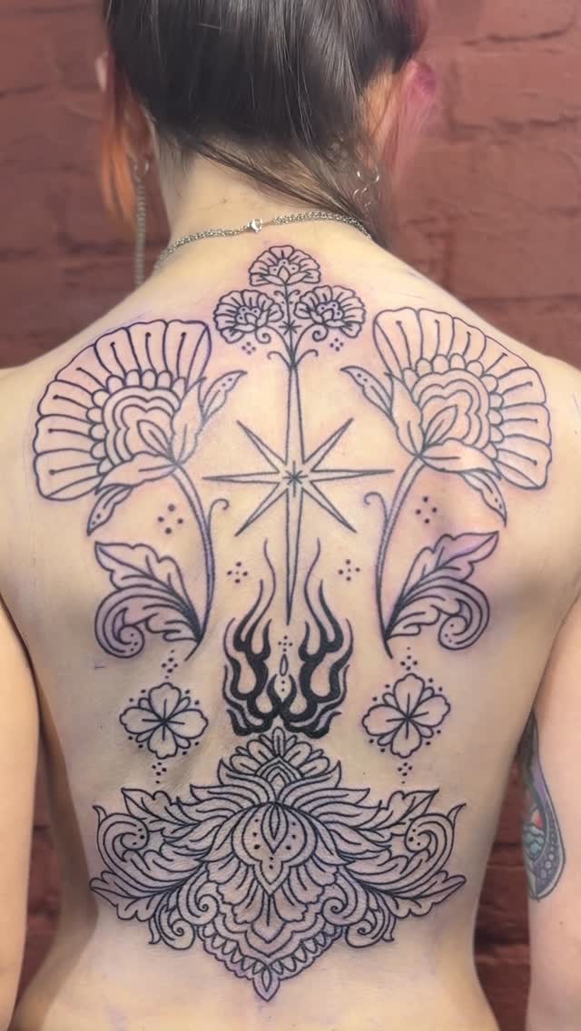 Me pretending I don’t want to tattoo ornamental backpieces forever: 
Me designing another one immediately: 
If you’ve been wanting something delicate 