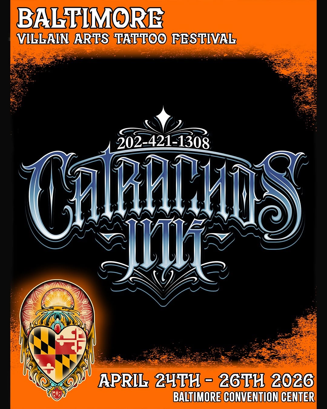 ⛓️Catch the crew in Baltimore ️

April 24th-26th | @baltimoretattooartsfestival 

Artistas/Artists: 
@rusotattoo 
@1insanee 
@henryhdez000 
@andreaard