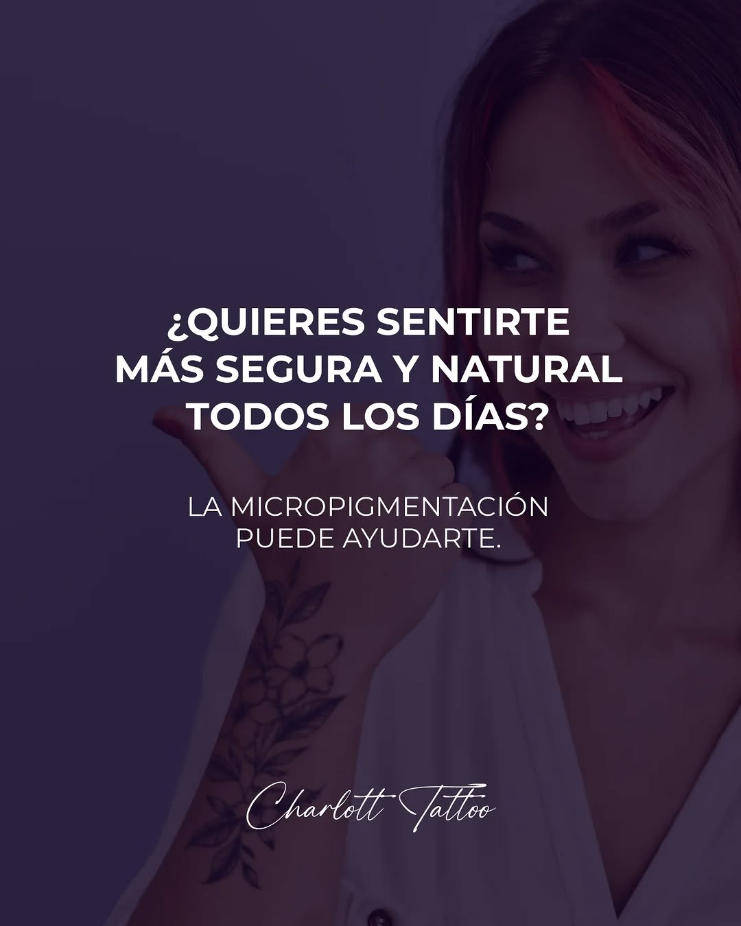 Porque es mucho más que un tema estético. La micropigmentación ayudará a que te sientas más cómoda y segura con tu imagen, sin depender del maquillaje