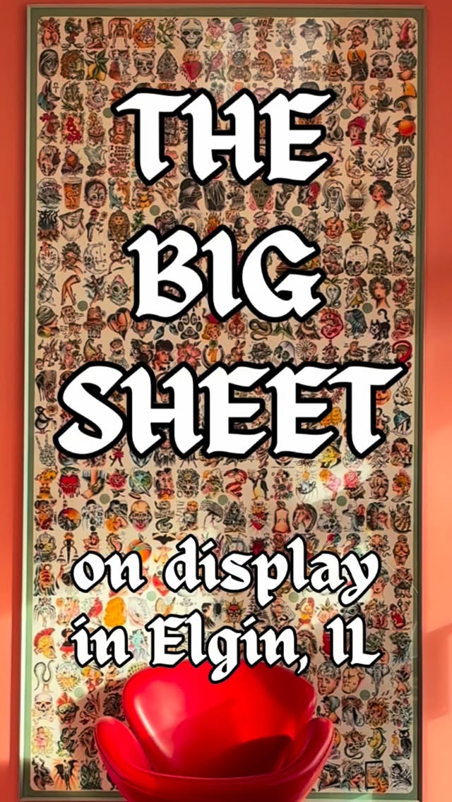 Is there a bigger sheet or hand painted tattoo flash out there in the world?
Help me justify the cost of this picture frame by getting anything off th