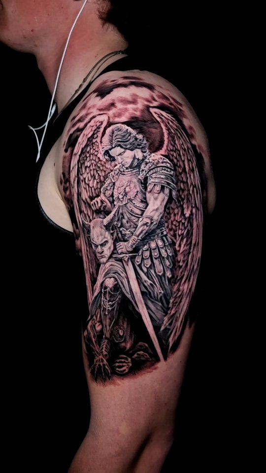 Evil will never win. Archangel Michael doing what he should have done from the gate, make heads roll