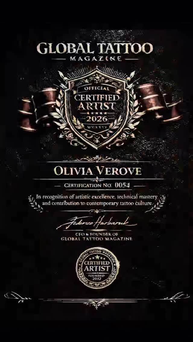 Officially published & certified by Global Tattoo Magazine 

Je suis très fière de vous annoncer que mon interview et mon profil sont désormais publié