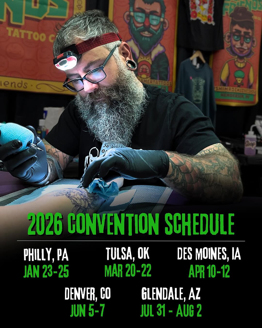 2026 Convention Schedule is set. Hit me up if I’m headed to a city near you and you’re wanting something medium - large scale, Japanese, traditional, 