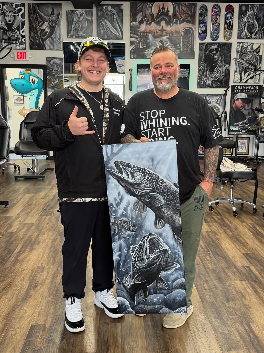  Another painting off to its new home  
Thank you everyone that supports my artwork  
All inquiries: 
Artbymeado.com  
Text 630-338-6836  

#itsmoreth