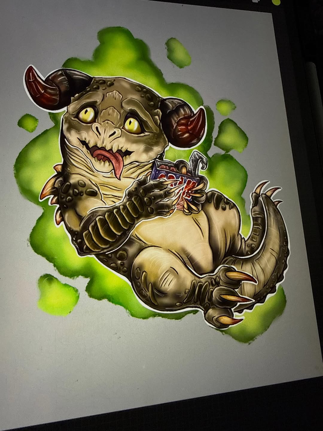 My baby Deathclaw from Fallout. #procreate #fallout #art #deathclaw #videogames