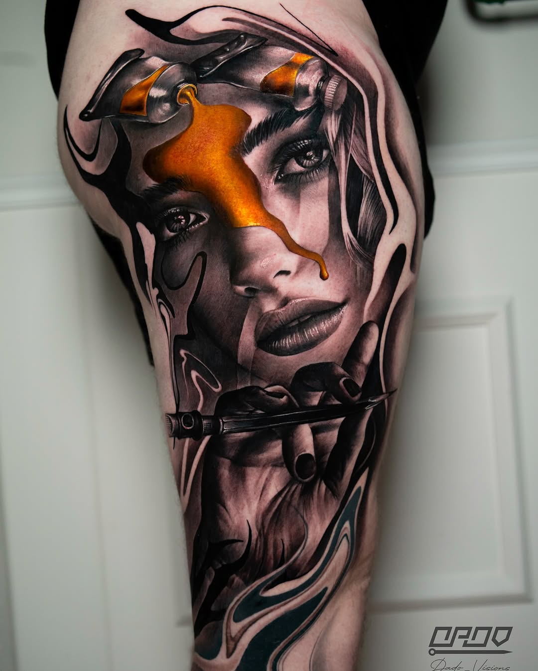 Done this piece in 3 days on the convention @mondialdutatouage in paris on @nemi.tattoo 
It was a wonderful time and meet again amazing artists and fr