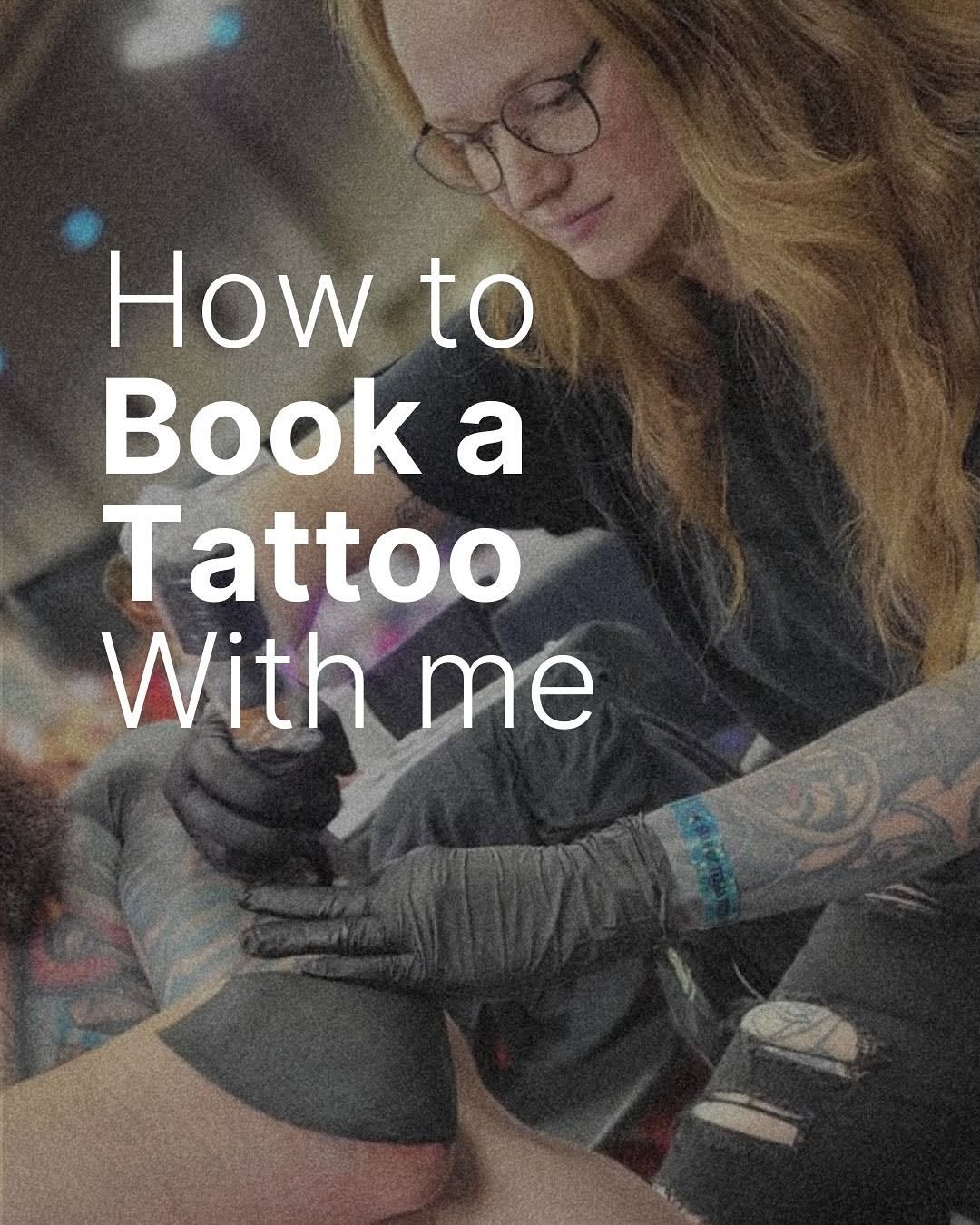 ✨ Everything you need to know about booking your tattoo with me is in the carousel above! Take a look, and if you still have any questions, don’t hesi