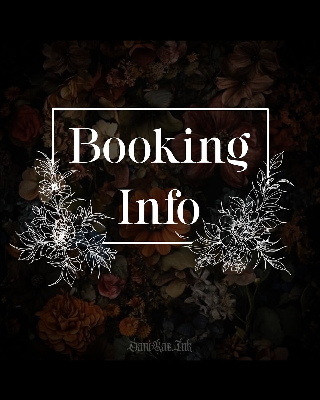  Booking Policies 
 daniraeink@gmail.com