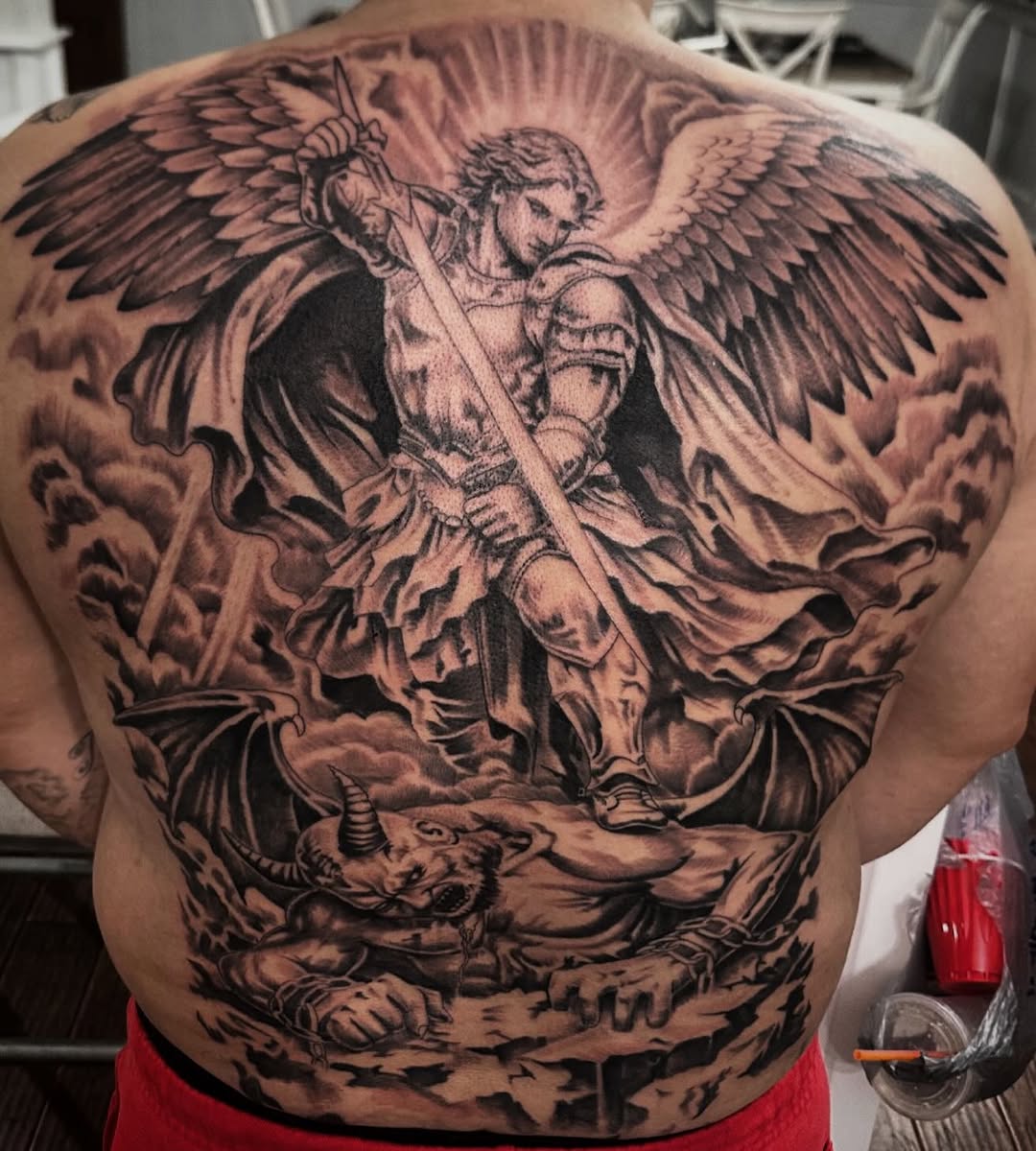 Back piece I did the other day. Text 706 207 1064 to make an appointment thanks.