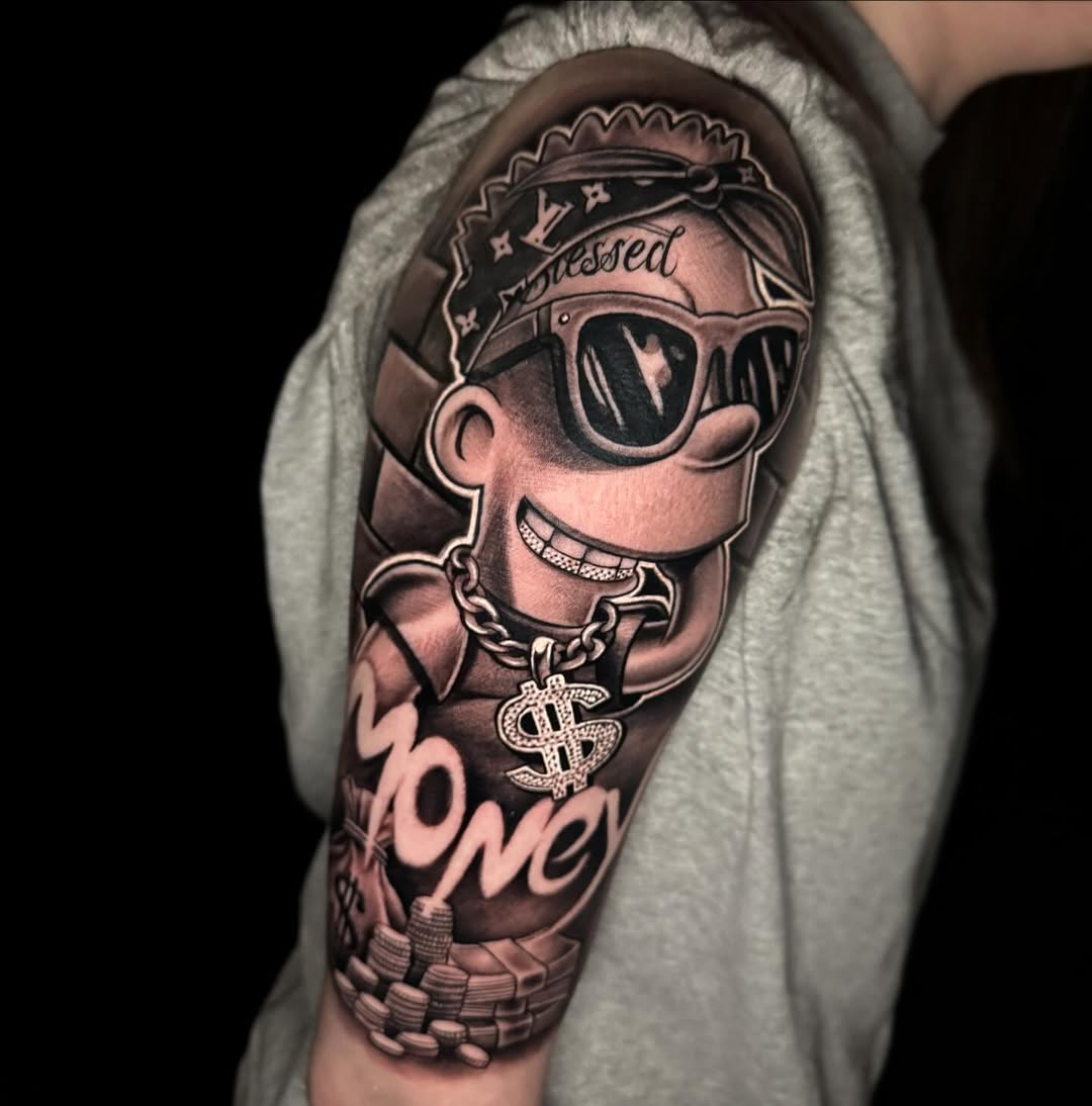 I don’t chase it… I attract it  @blackskullcollective937 #tattoo #ohiotattooartist #daytontattooartist #columbustattooers blackandgreytattoos