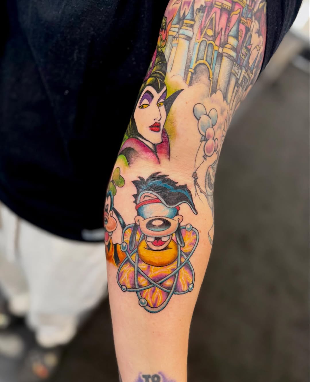 Added a Goofy and Max to this because why not get tattooed twice in a week! Thanks for looking!