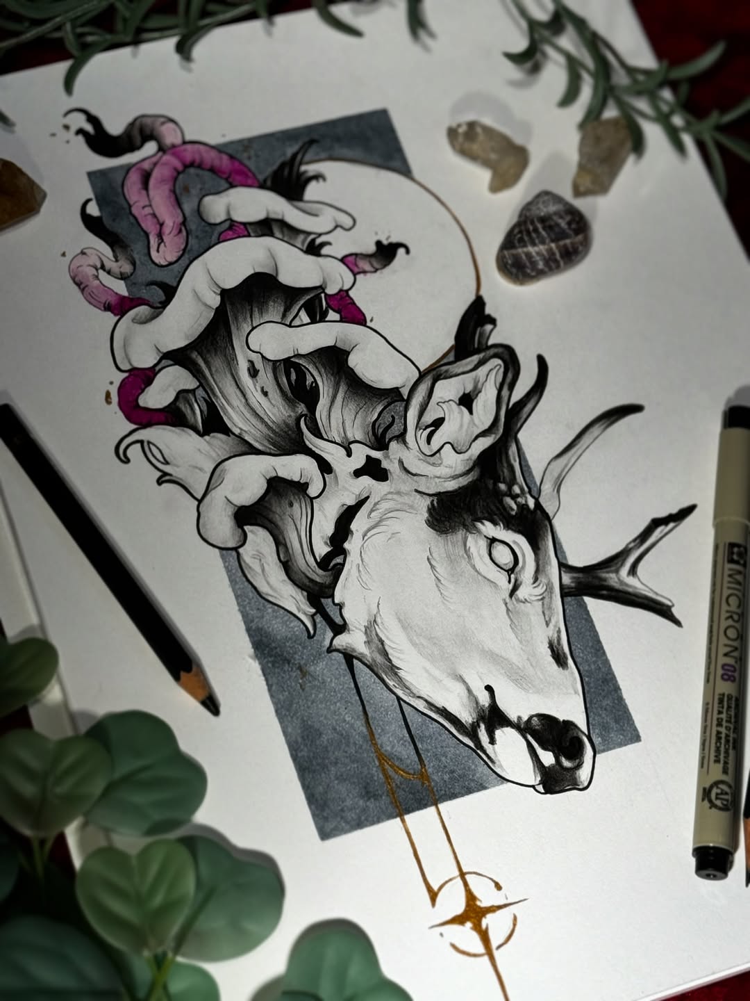 Forever inspired by the process of decay its cyclical nature. I’m so happy spring is finally upon us! I’ve been keeping busy with drawing on paper aga