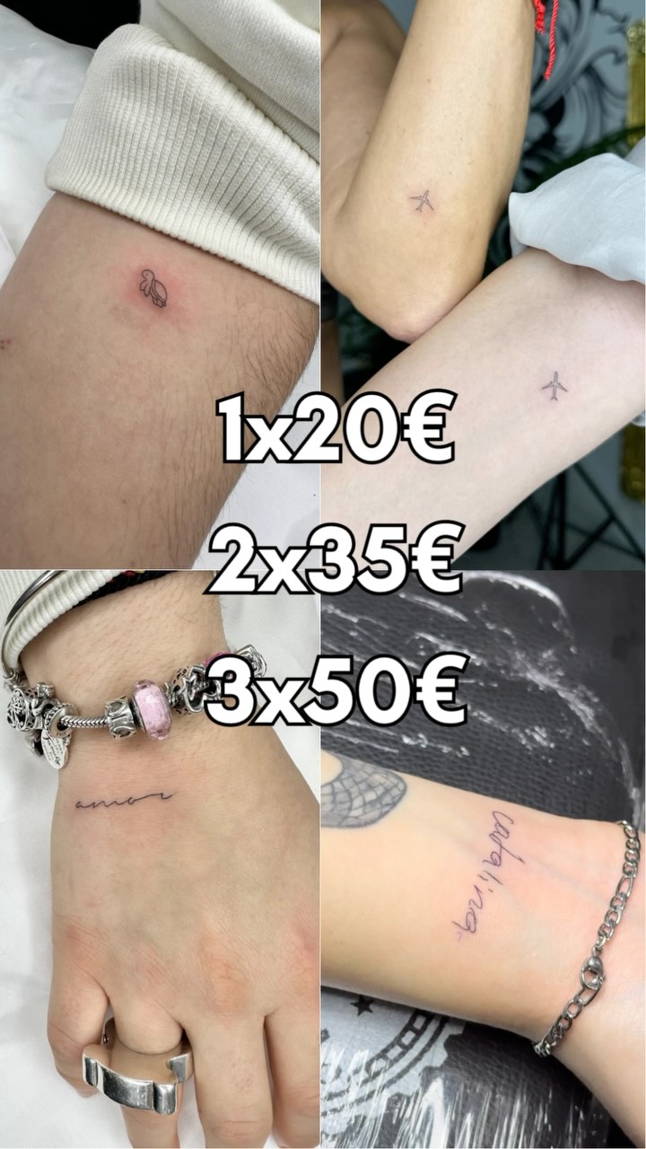 ❗️SEGUIMOS CON LA PROMO ❗️

Elige tú tatto de línea fina, como máximo 5x5cm y nosotros nos ocupamos del resto. 

Escríbenos y te guardamos un hueco. A