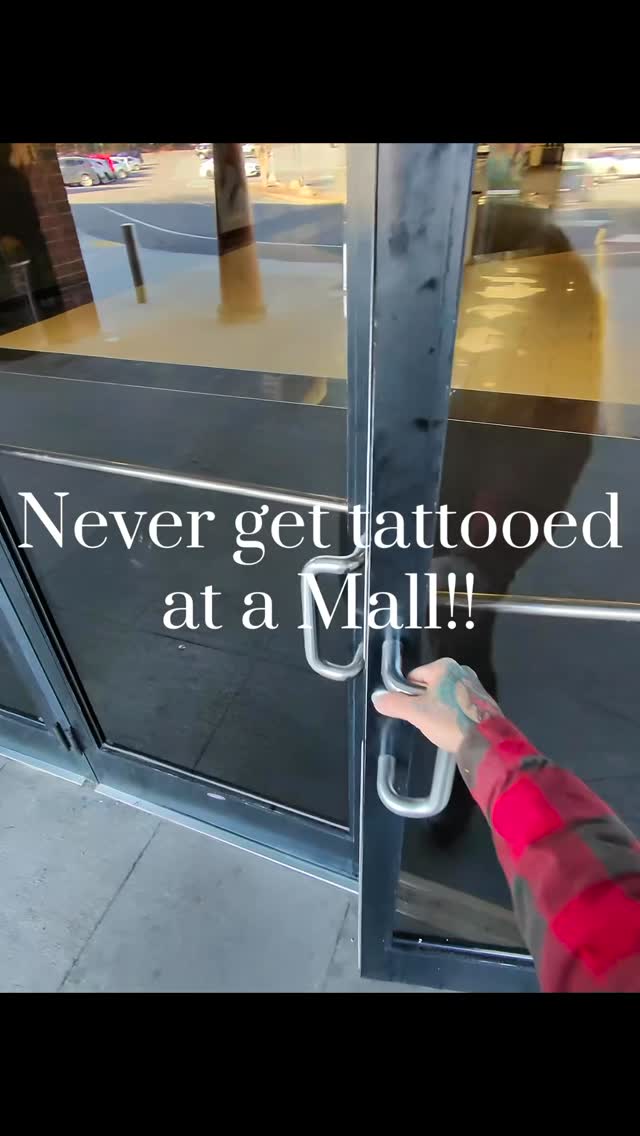 Never get tattooed at a Mall!! #Tattoo #piercings #fyp #foryou #winstonsalem