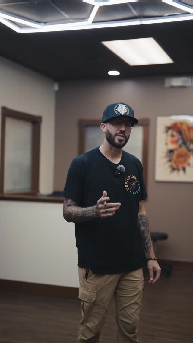 Welcome to Depiction Tattoo 

We are open Monday - Sunday 11am to 10pm
4001 W Green Oaks Blvd, Arlington Tx 

You can always dm us for a consultation 