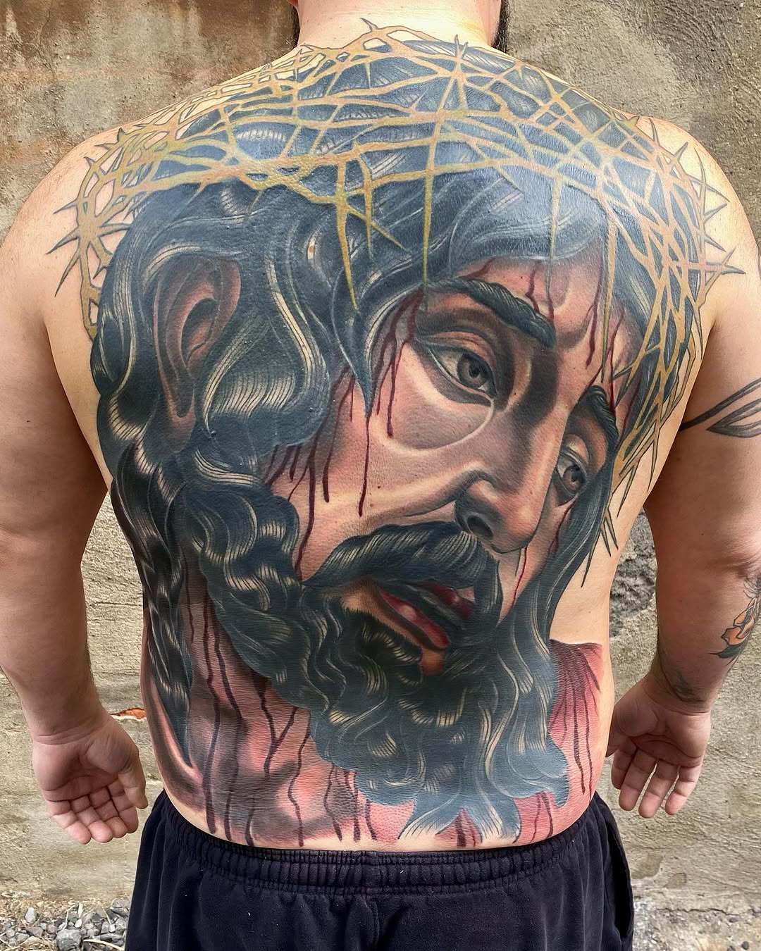 Finished back piece for Anthony! One of my favorite projects to date. It’s also a cover up. Thank you again Ant, for your time and allowing me to crea