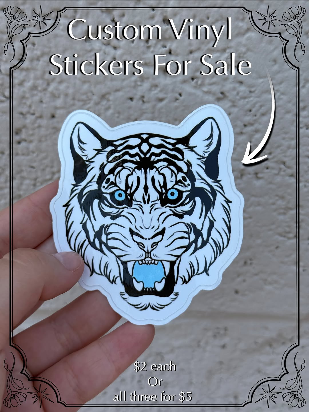 Finally able to share with you guys that I’ve made some custom drawn vinyl stickers! I’ll probably release new designs in the future but I think this 