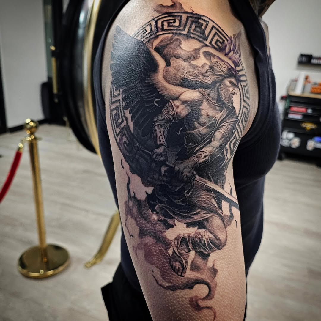 Archangel 

#AngelTattoo #TattooArt #TattooInspiration #BodyArt #TattooDesign #InkArt #TattooLovers #AngelInks #TattooCommunity #BodyModification #Ink