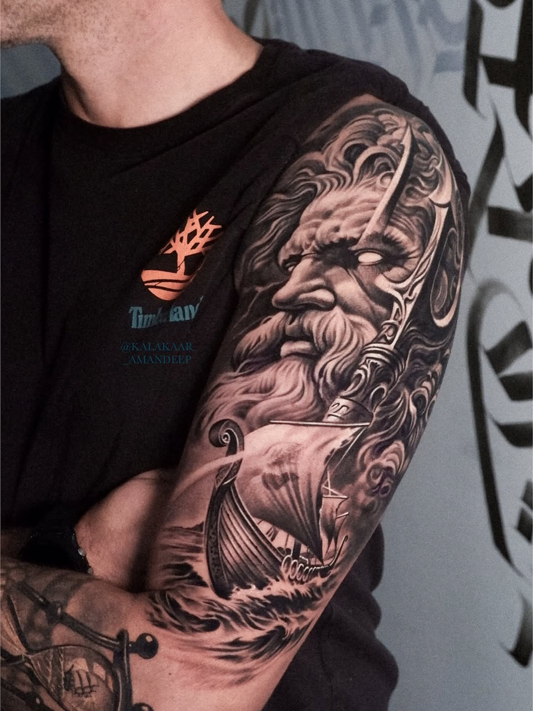 #poseidontattoo  
Done by @kalakaar_amandeep 
#luxembourgcity #tattooartist 
Taking appointments: +352 661 845 599 (call/text to book your appointment