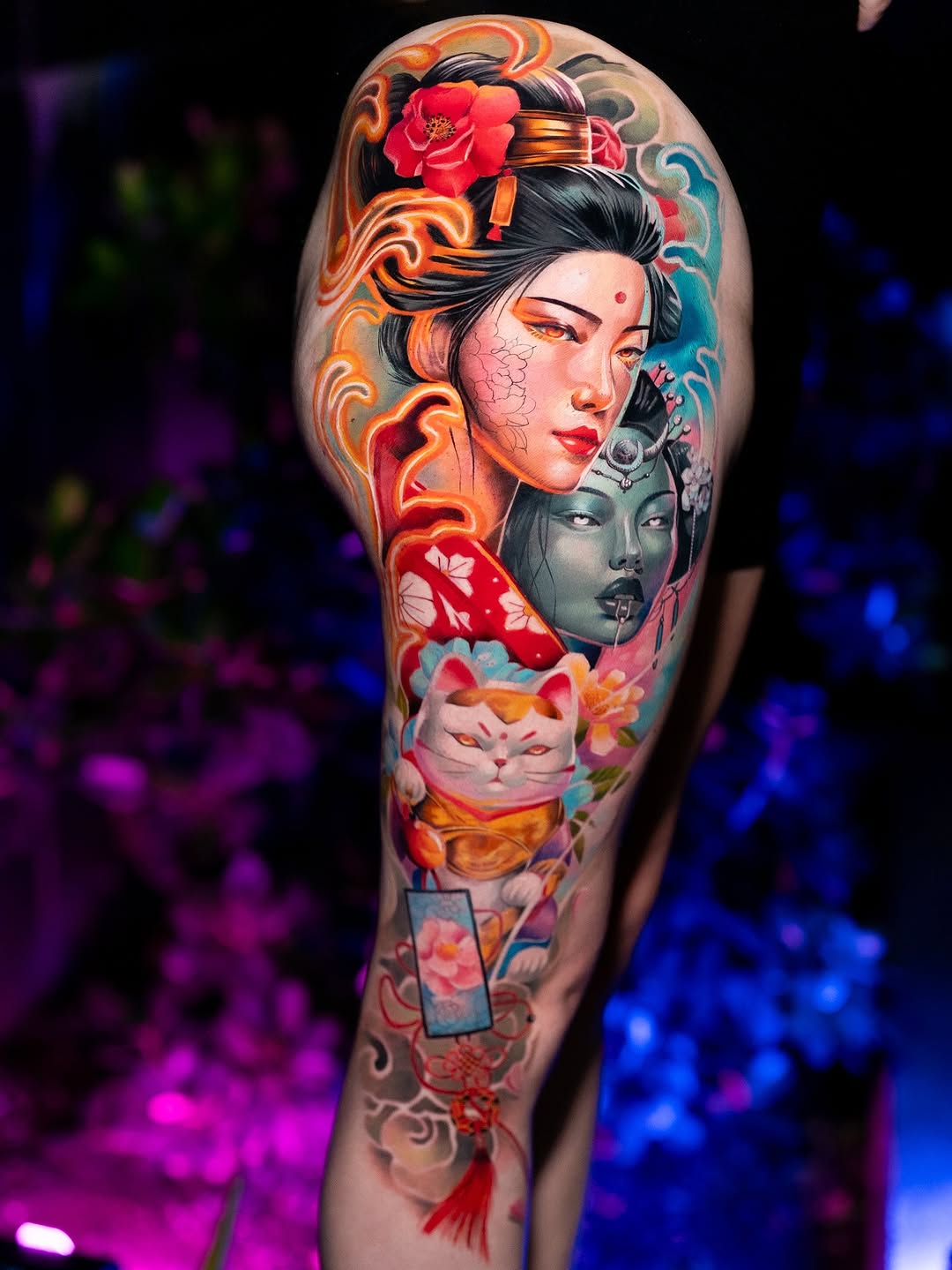 Tatuaje que presente en @paradise.tattoo.convention en la categoría full color realizado en 25 horas tres día seguidos  obteniendo como resultado un s