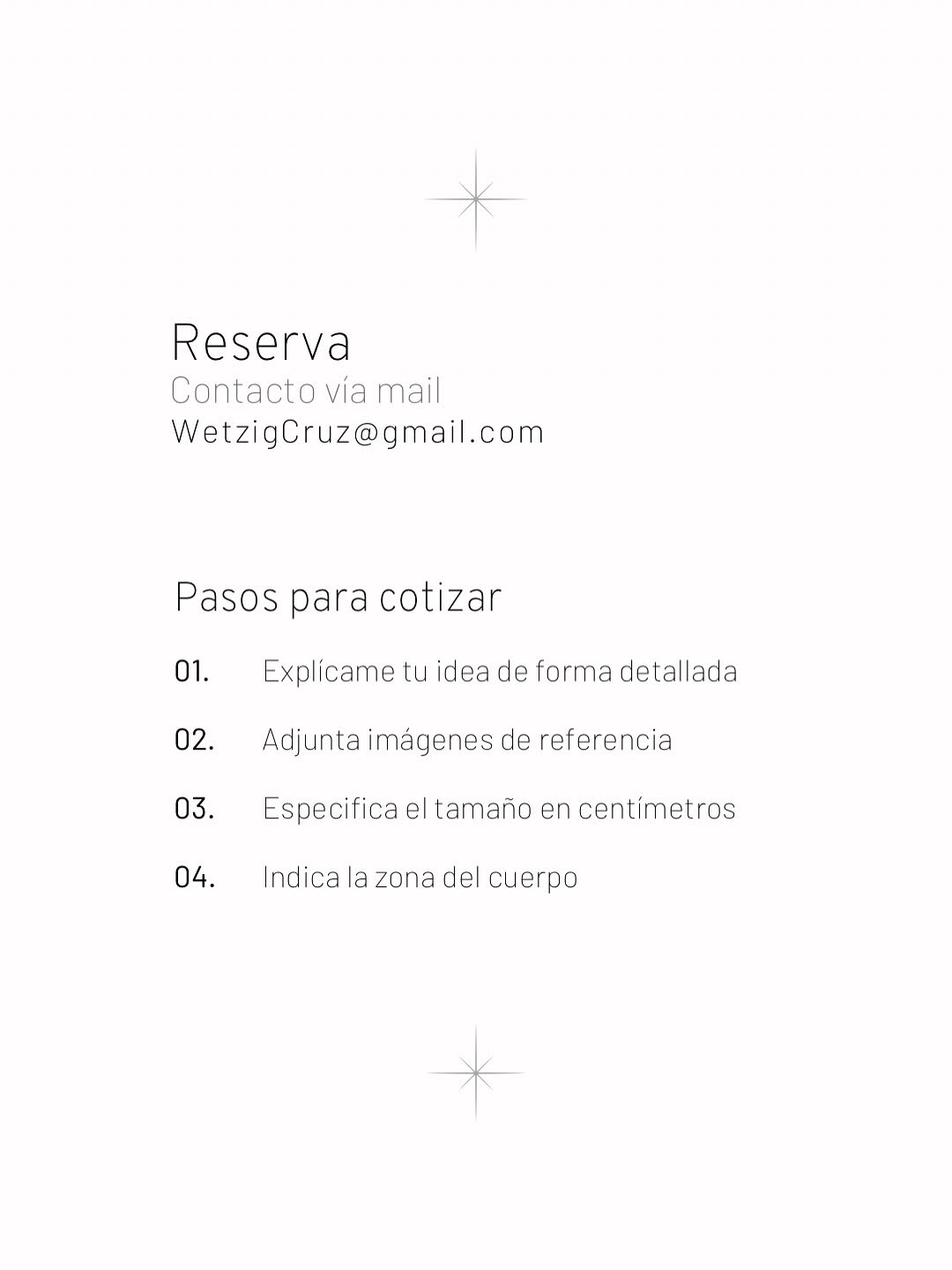 Contacto: WetzigCruz@gmail.com

Este post es para explicarles el proceso de cotización y los trabajos que no realizo

Para que tu cotización pueda ser