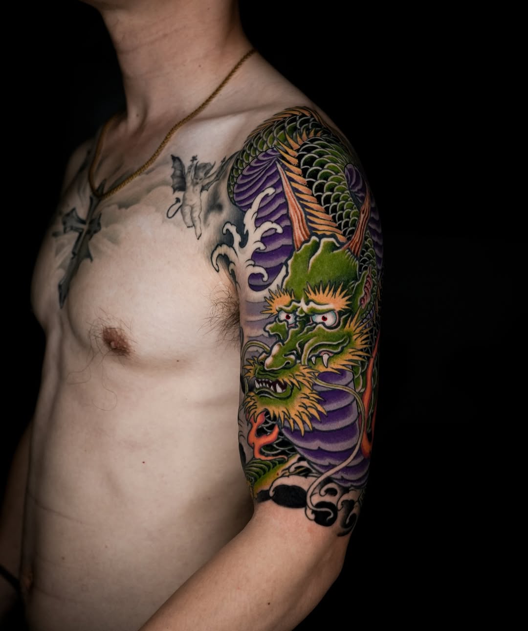 Thanh Long  #dragontattoos #japanesetattoo #colorstattoo #neotradtattoo #vietnamtattooartist