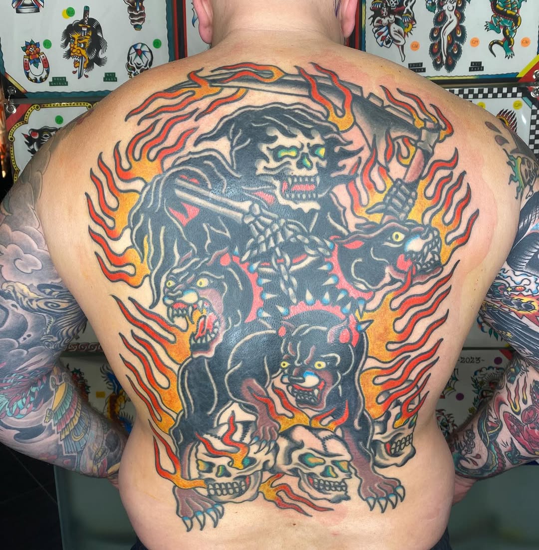 Thank you so much Chris. Had a blast with this every session!!
.
.
.
#tattooart #ink #tattoos #traditionaltattoo #tattoo tradtattoos tradworkers tradi