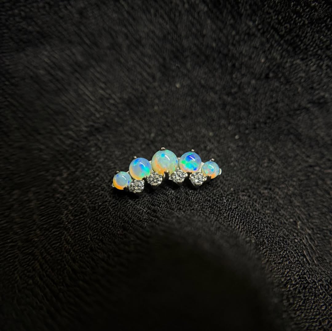 •Un paio di fotine dei nuovi gioielli prefe di @burullo.piercing 

•Titanio da implantologia e opali❤️‍
 
•Per info, cambio gioiello o nuovi fori @bur