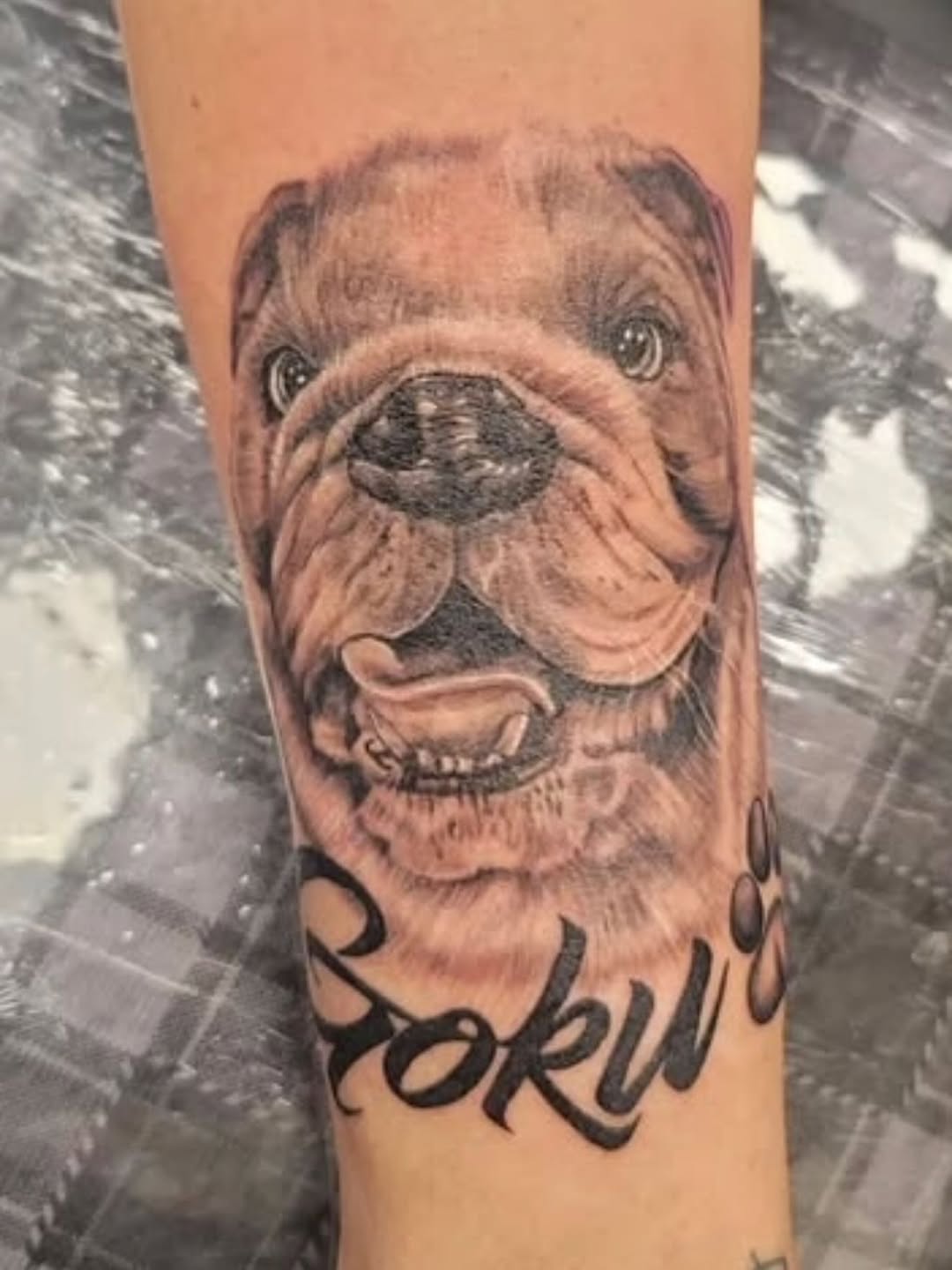 Animal Realism Tattoo. Booking and Walk ins Welcome come see me @drivetattoos #animalrealismtattoo #petstattoo #dogtattoos #marylandtattooartist #wald