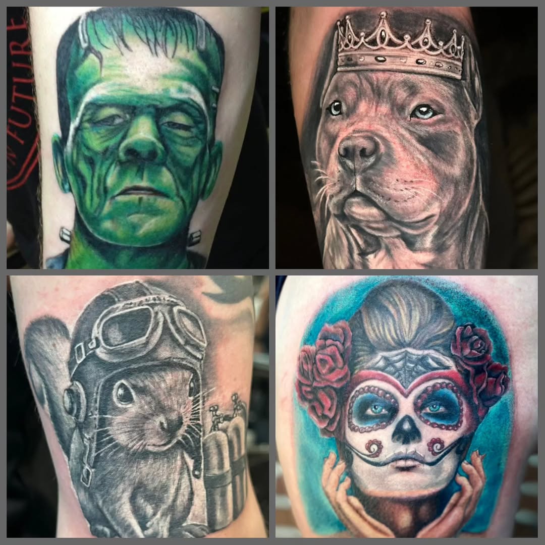 Please welcome 20-year tattoo veteran @joecollegetattoo to the studio! From color realism to black & gray, portraits and more—this dude brings serious