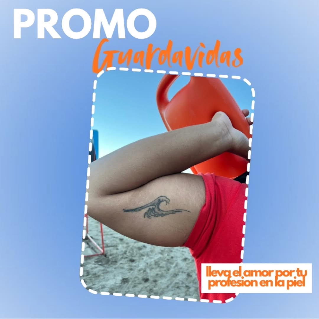 Ser guardavidas no es solo una profesión,
es una pasión que llevás en el corazón…
y también en la piel. ❤️
 20% OFF exclusivo para GUARDAVIDAS!!!

 Es