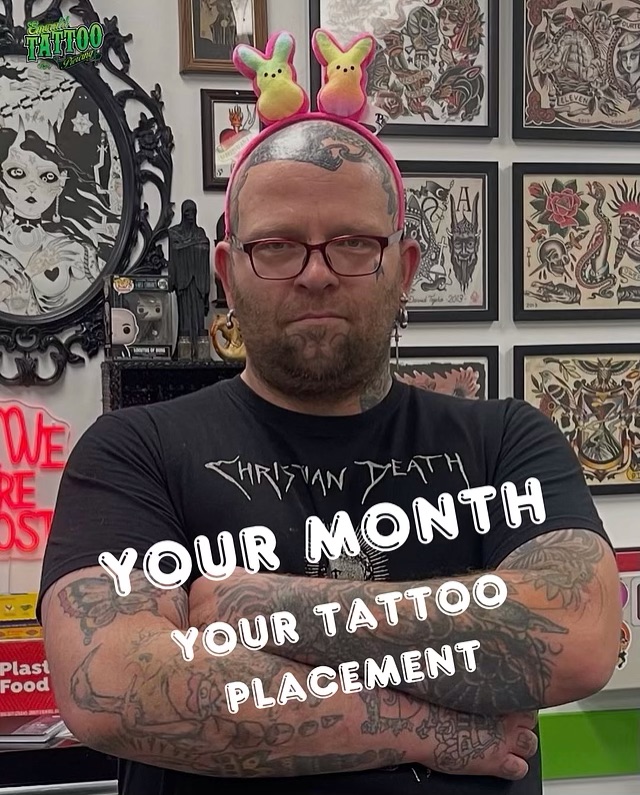 Your month = Your next tattoo placement…. Would you actually do it tho? 