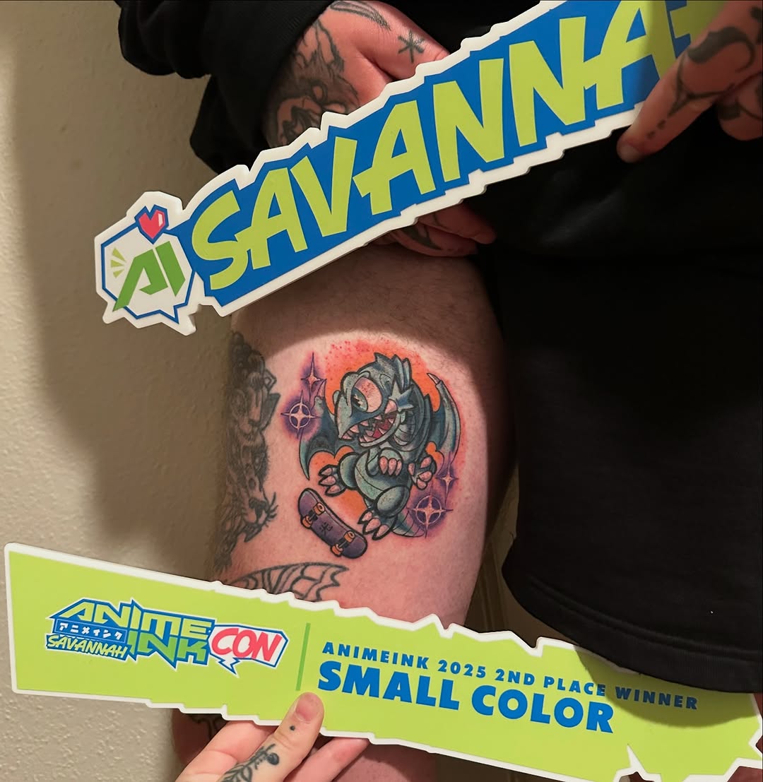 •Bringing home second place in the largest competition they had at Anime Ink Savannah! There were over 30+ entires!•
•
Used- @solidinkcolors @electrum