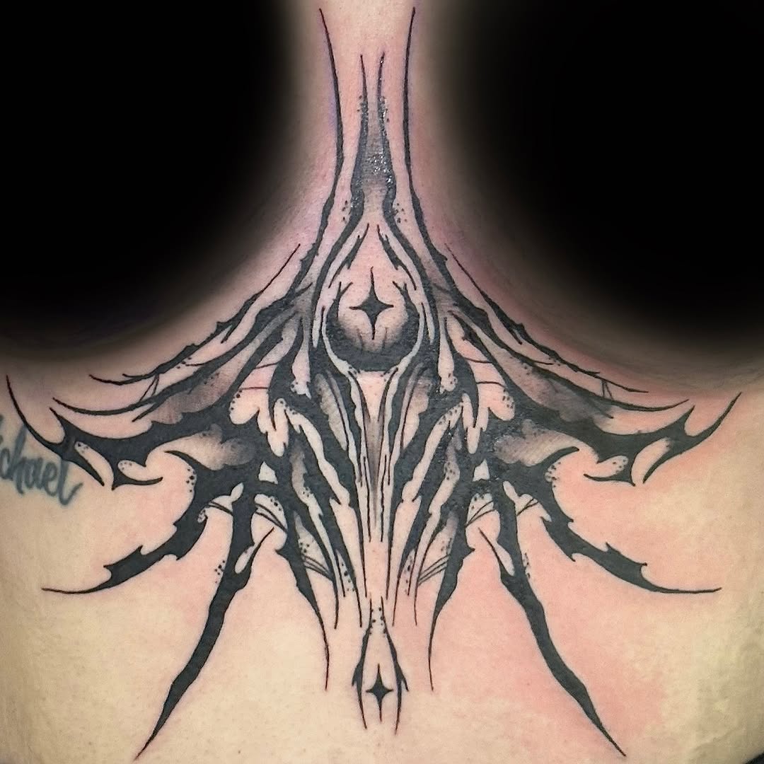 •Cyber sigilism sternum tattoo! I’d love to do more like this! •
•
•
•
•
•
•
•
•
•
•
•
•
•
•
•
•
#cyber #cybersigilism #cybersigilismtattoo #cybersigi