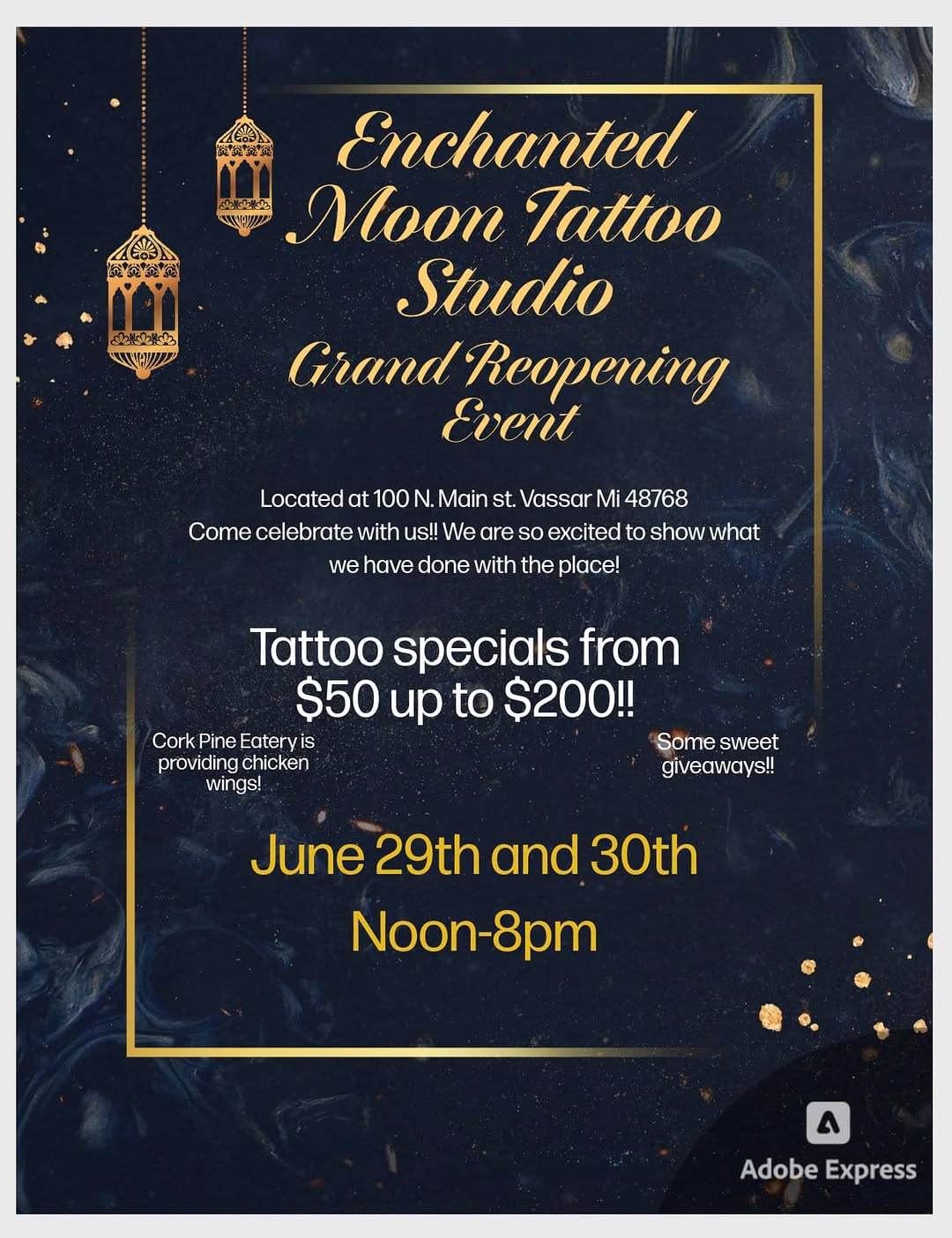 Here it is!! We are giving ourselves a couple weeks to settle into the new place but we will be ready to celebrate!!